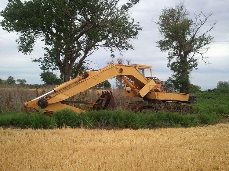 Jouet ancien - Bourbon 1/43 grue pelleteuse Poclain GC120 track excavator