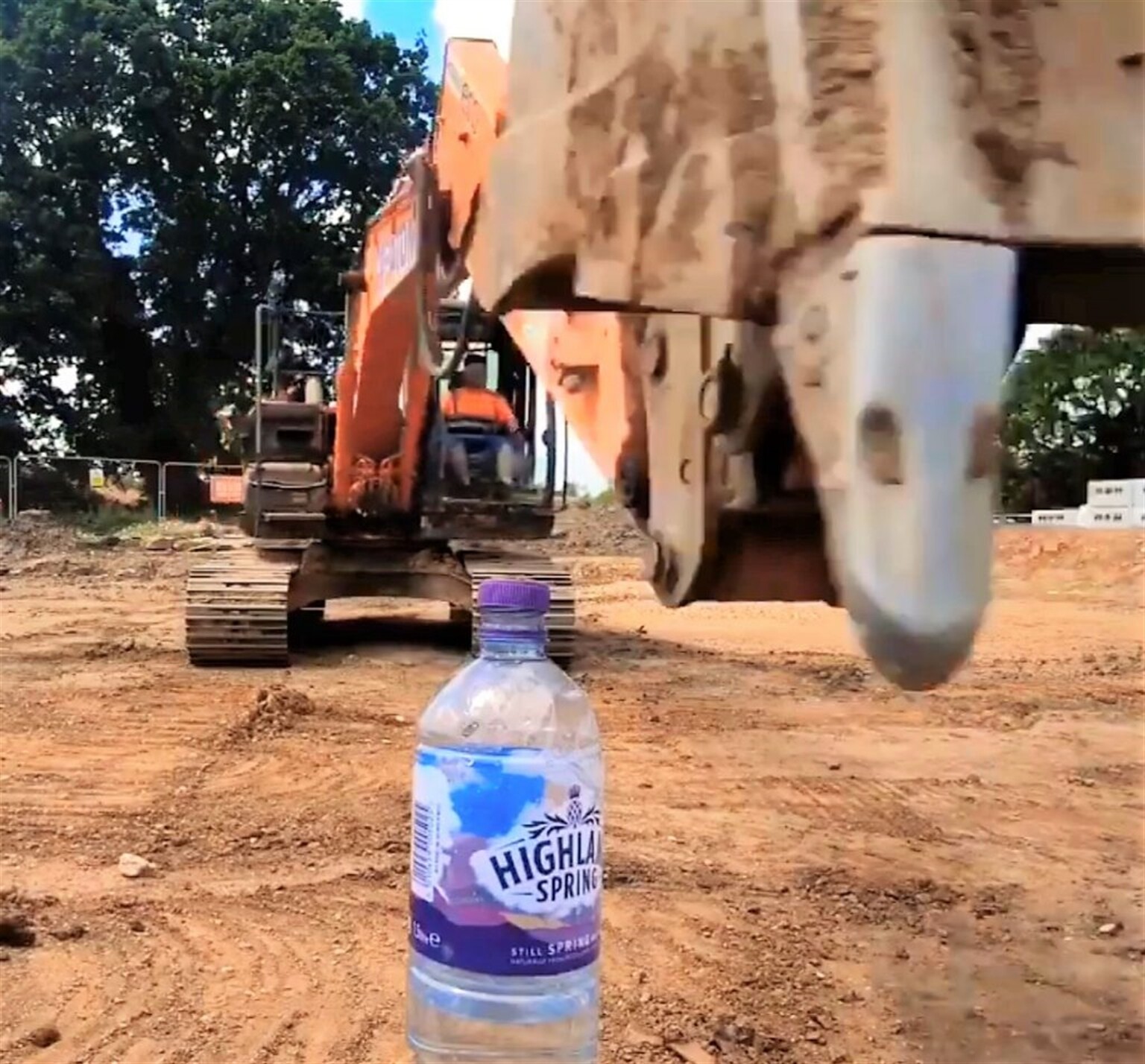 Excavator Bottle Cap Challenge Goes Viral