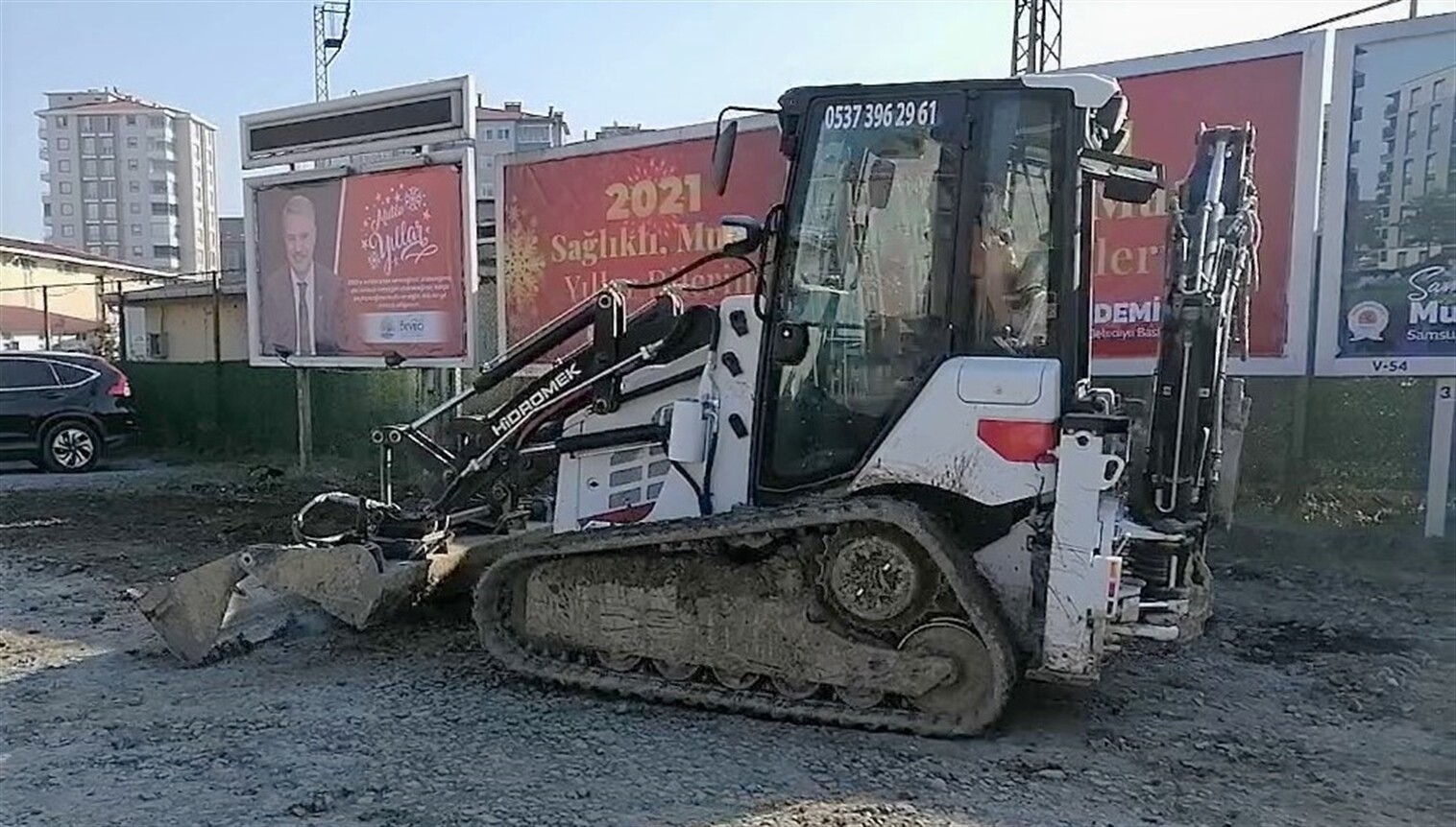 Hidromek Tracked Skid Steer Spotted