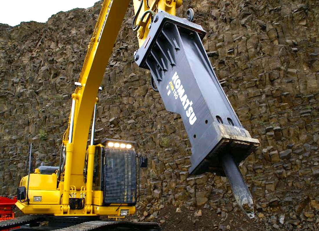 New Komatsu hydraulic rock breakers