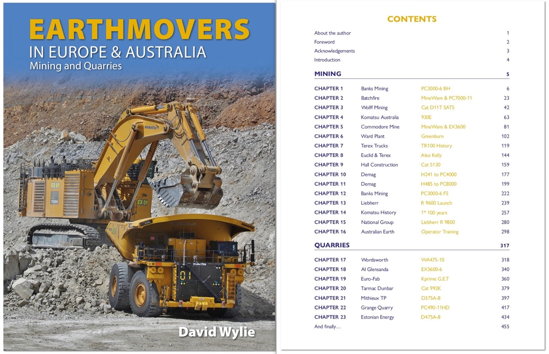 Earth-moving Machinery Author David Wylie prepares to release new Earthmoving and Mining book in 2022.