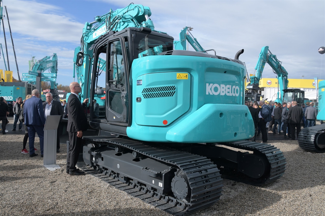 In the Blue with Kobelco at Bauma