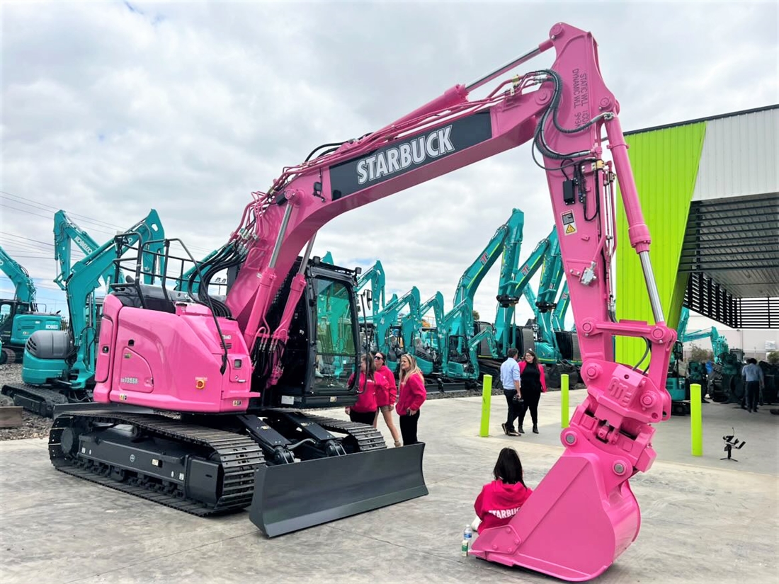 Starbuck Excavation get in the Pink to Support Women in Construction