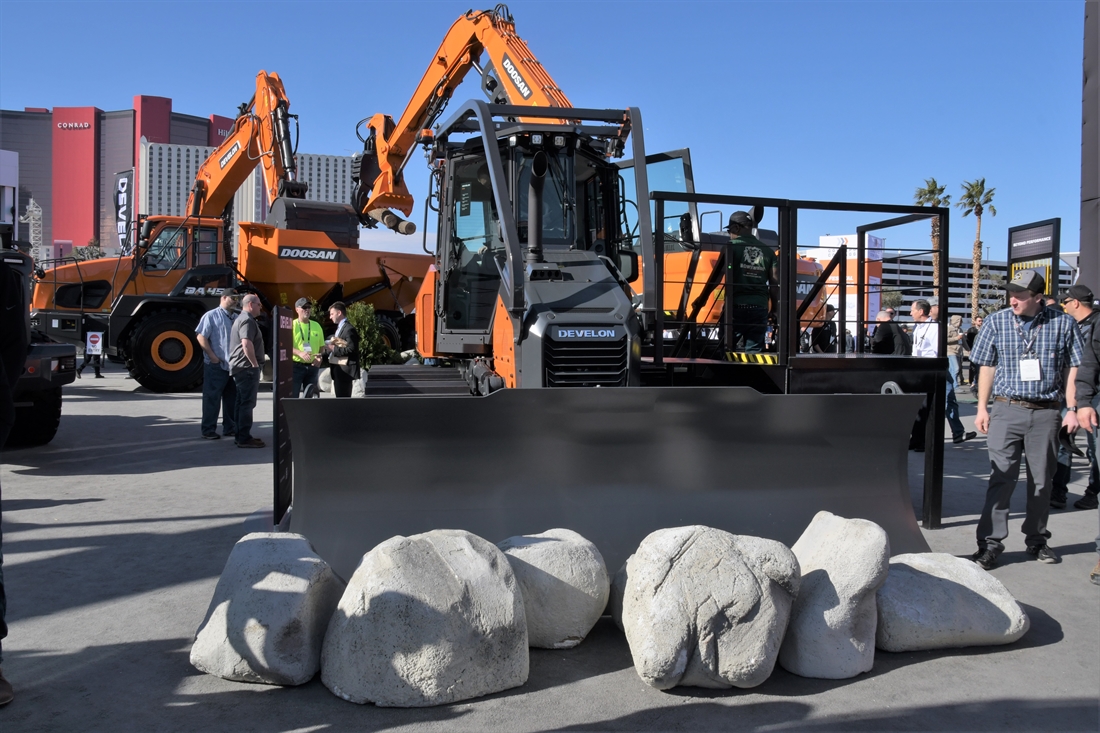 Develon Dozing Ambitions on display at ConExpo-Con/Agg