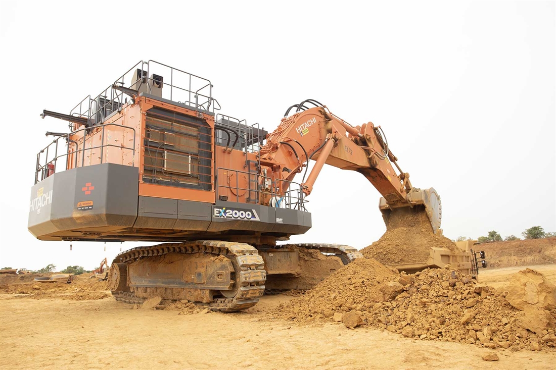 First Hitachi EX2000-7 excavator in Ghana