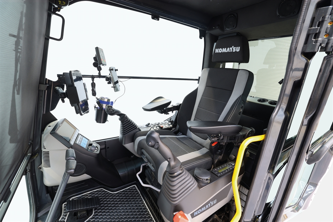 New Komatsu cab for crawler excavators