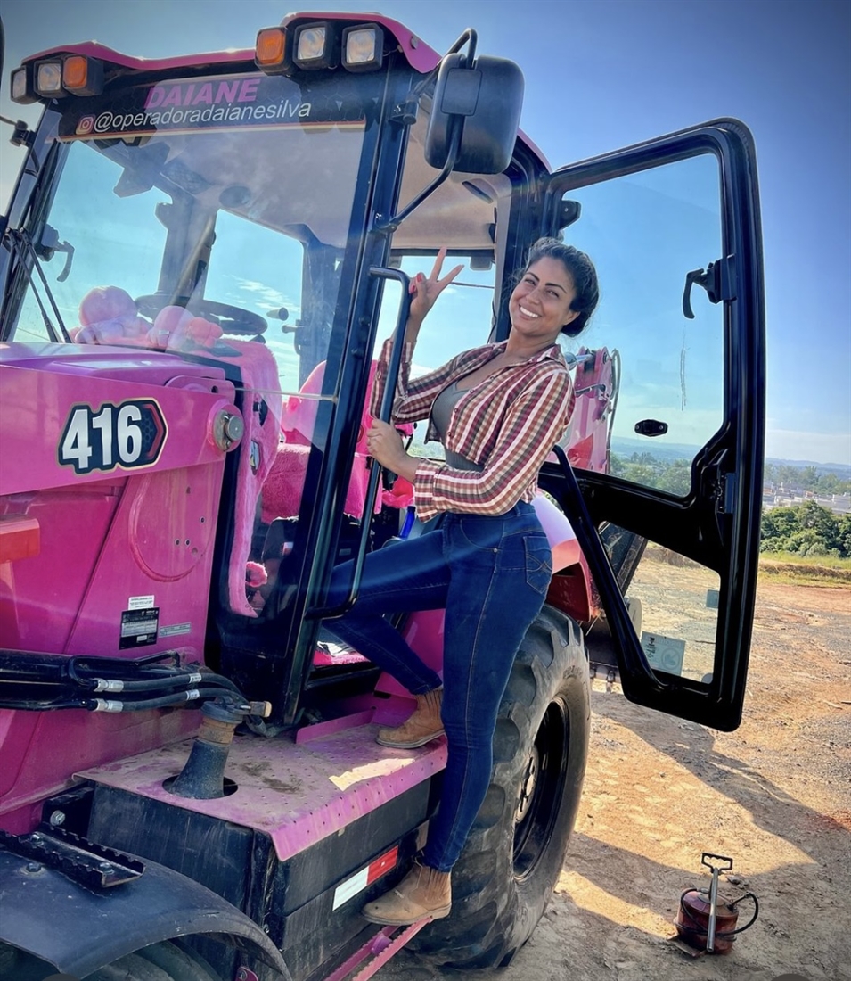 Brazilian Backhoe Girl in the Pink