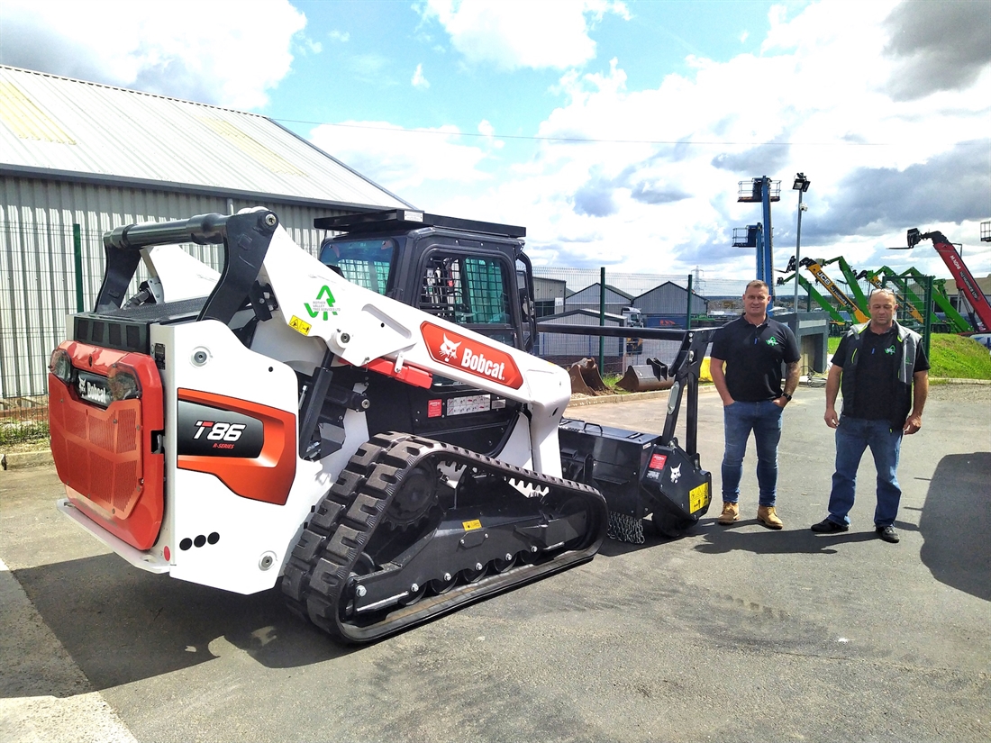 Bobcat loader for Rother Valley Tree Services