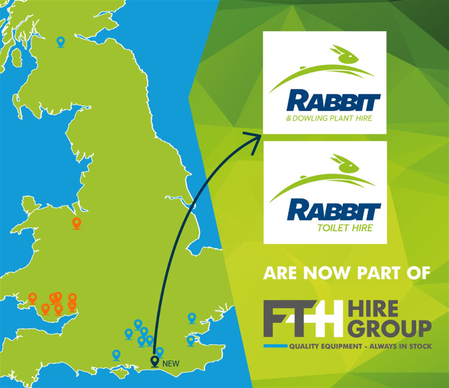 Rabbit Group Plant & Toilet Hire Divisions join FTH Hire Group