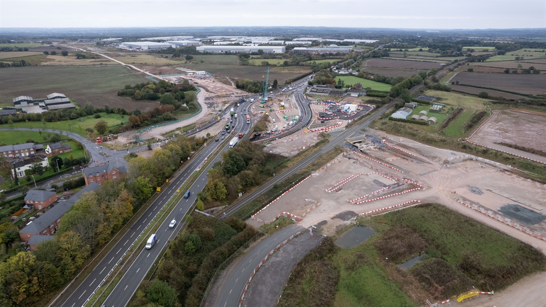 Balfour Beatty VINCI starts foundation work on bridge to take A38 highway over HS2 line