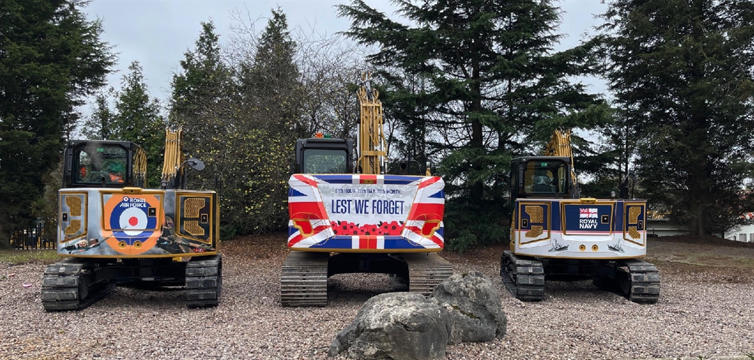 Finning mark commitment to service personnel with striking Remembrance Day tribute