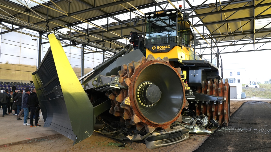 BOMAG Landfill Compactor makes a Big Impact!