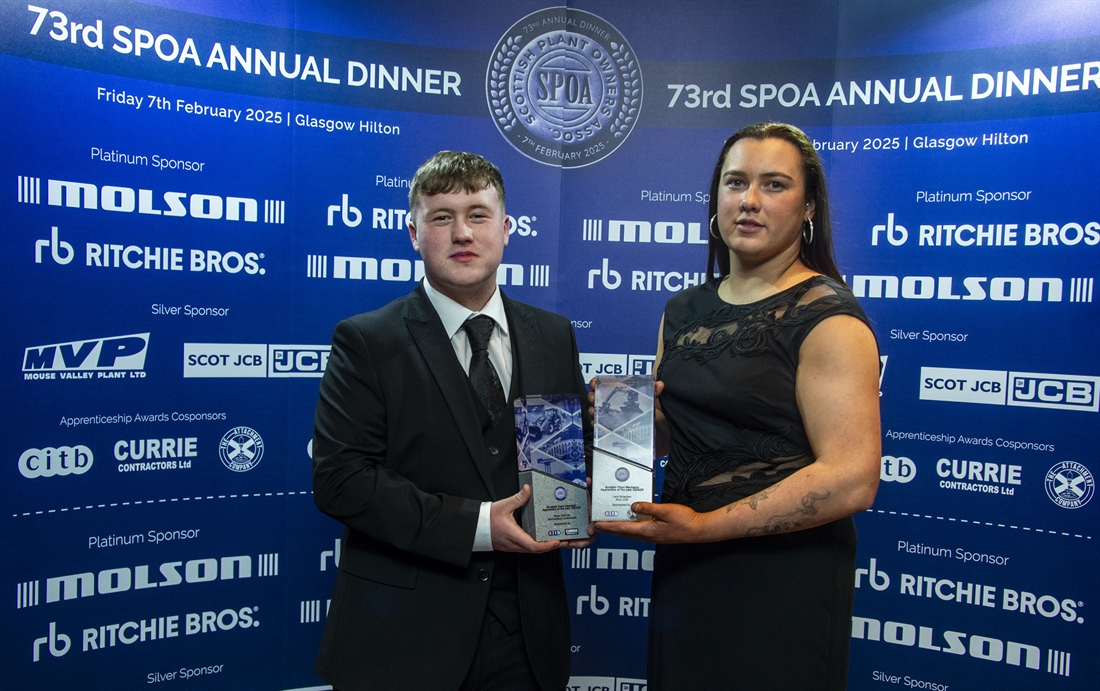 Apprentices of the Year announced by the Scottish Plant Owners Association