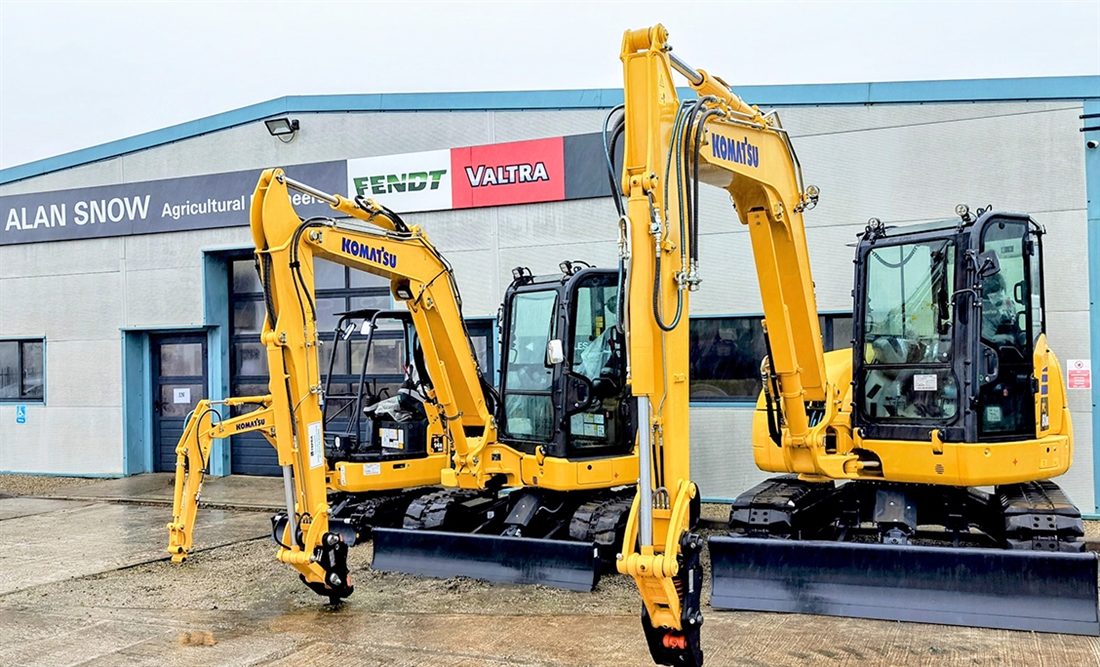 Alan Snow Agricultural Engineers appointed as South West Komatsu utility dealer