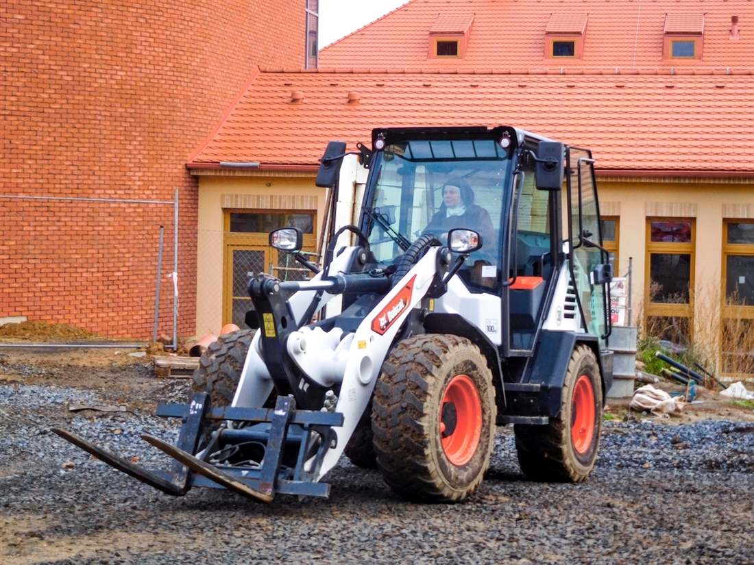 Nuns on the Run with Bobcat Equipment