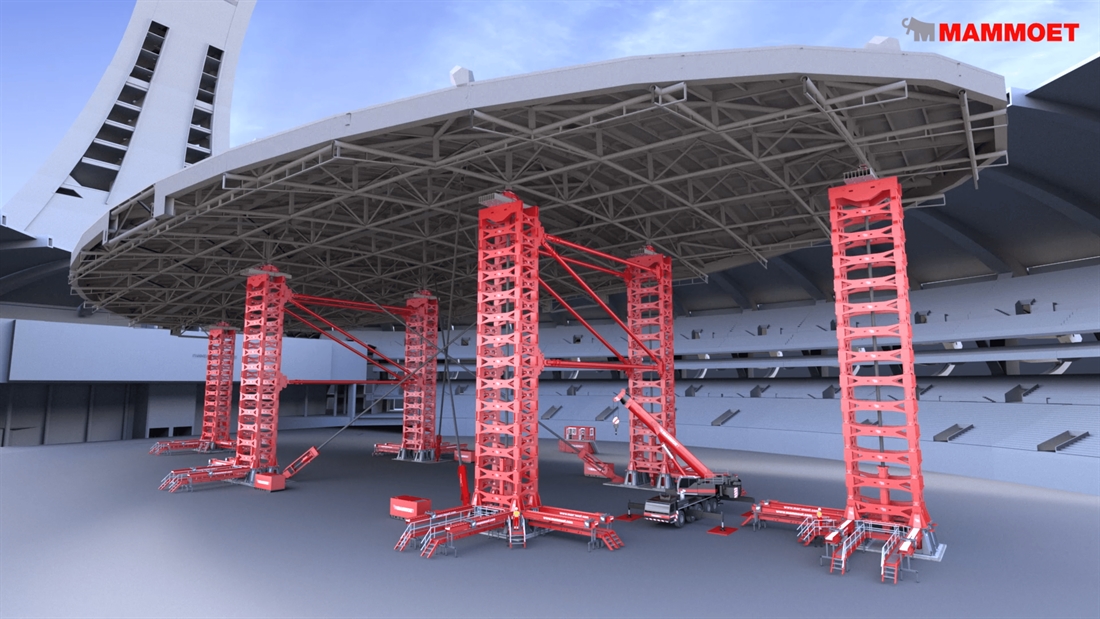 Mammoet awarded contract to help renovate Montreals Olympic stadium