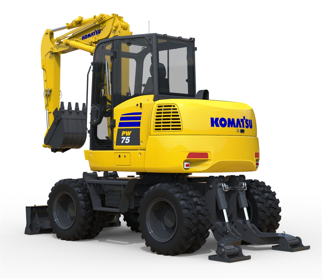 Komatsu presents its all-new 7.5-tonne midi wheeled excavator at Bauma